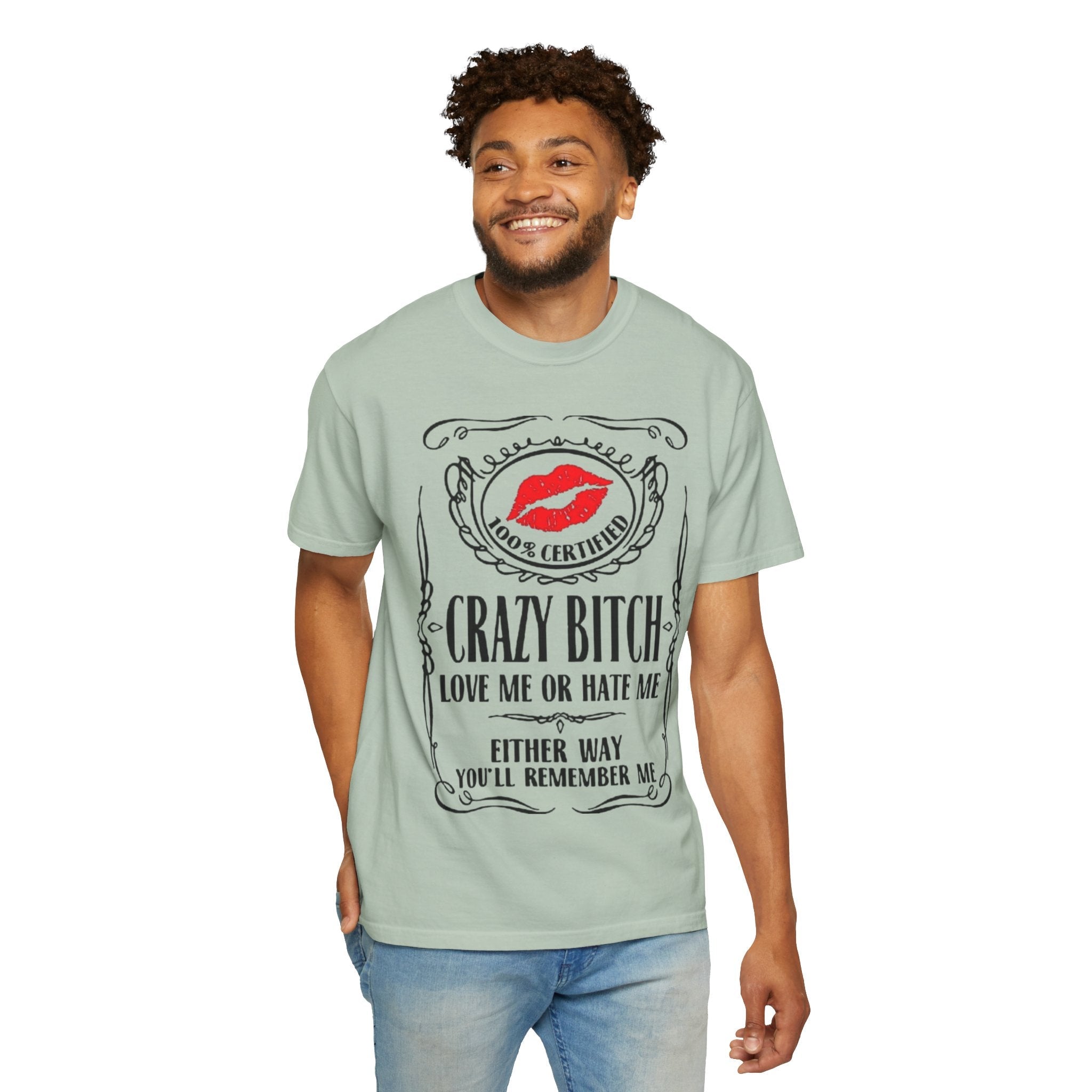 Sarcasm in Style – Funny Graphic Tee" Crazy Bitch Unisex T-Shirt | Fun Casual Wear, Gift for Friends, Birthday Humor Tee, Playful Statement Shirt, - Metamorphosis Creations