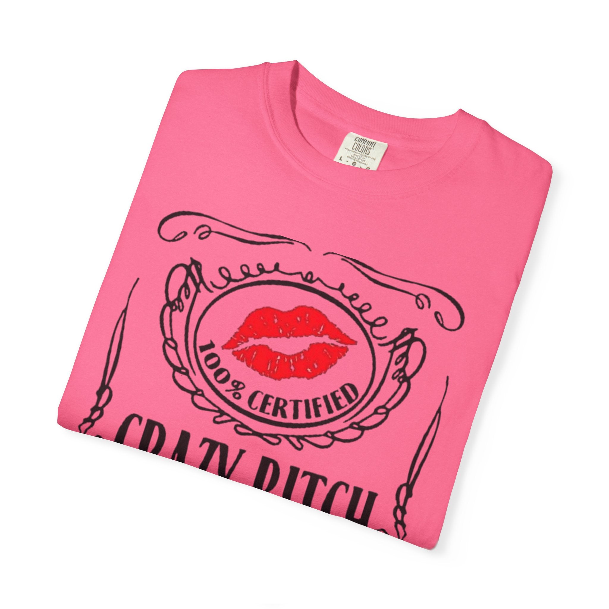 Sarcasm in Style – Funny Graphic Tee" Crazy Bitch Unisex T-Shirt | Fun Casual Wear, Gift for Friends, Birthday Humor Tee, Playful Statement Shirt, - Metamorphosis Creations