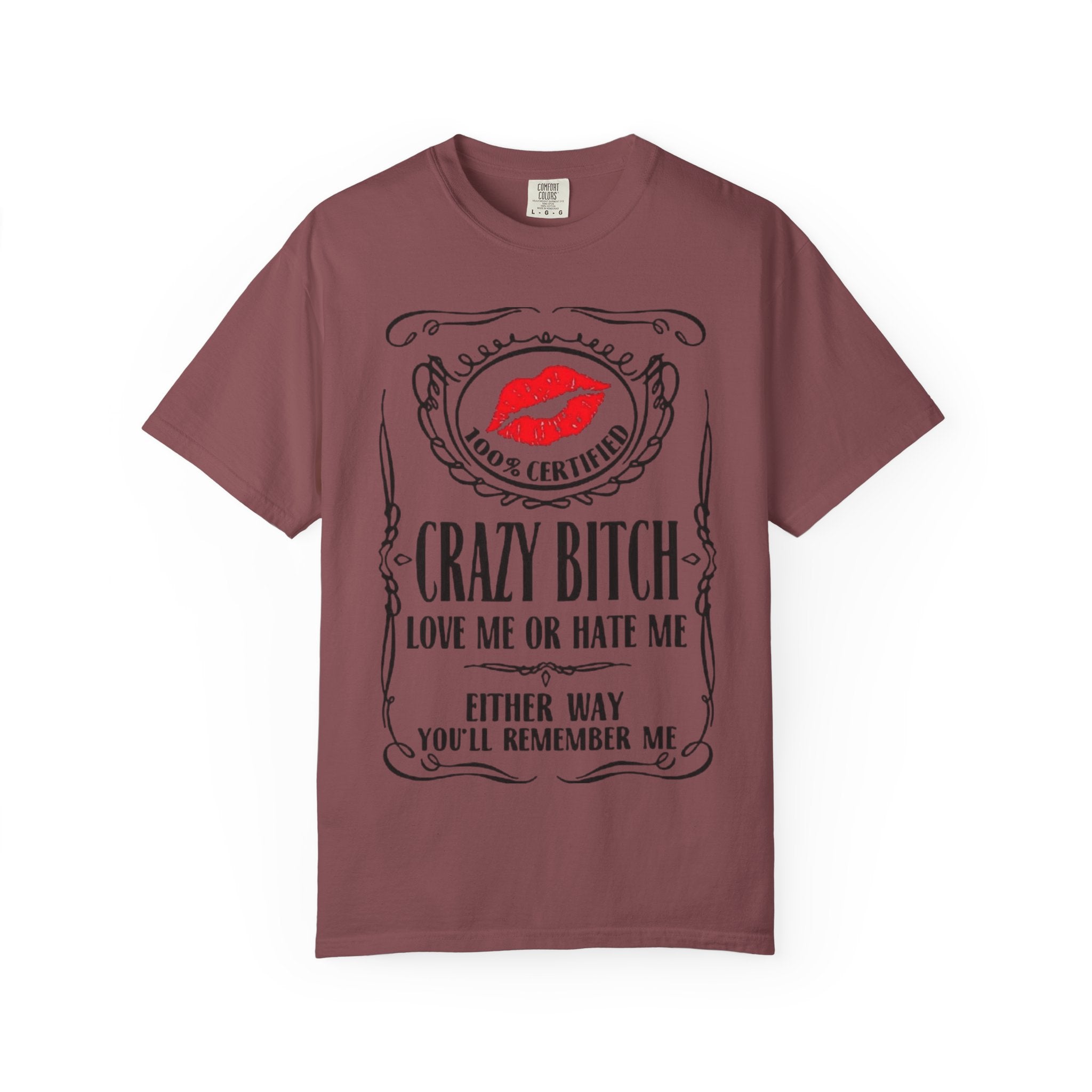 Sarcasm in Style – Funny Graphic Tee" Crazy Bitch Unisex T-Shirt | Fun Casual Wear, Gift for Friends, Birthday Humor Tee, Playful Statement Shirt, - Metamorphosis Creations
