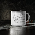 Sentimental Father's Gift Coffee Mug for Dad Personalized Dad Mug Enamel Camp Cup - Metamorphosis Creations