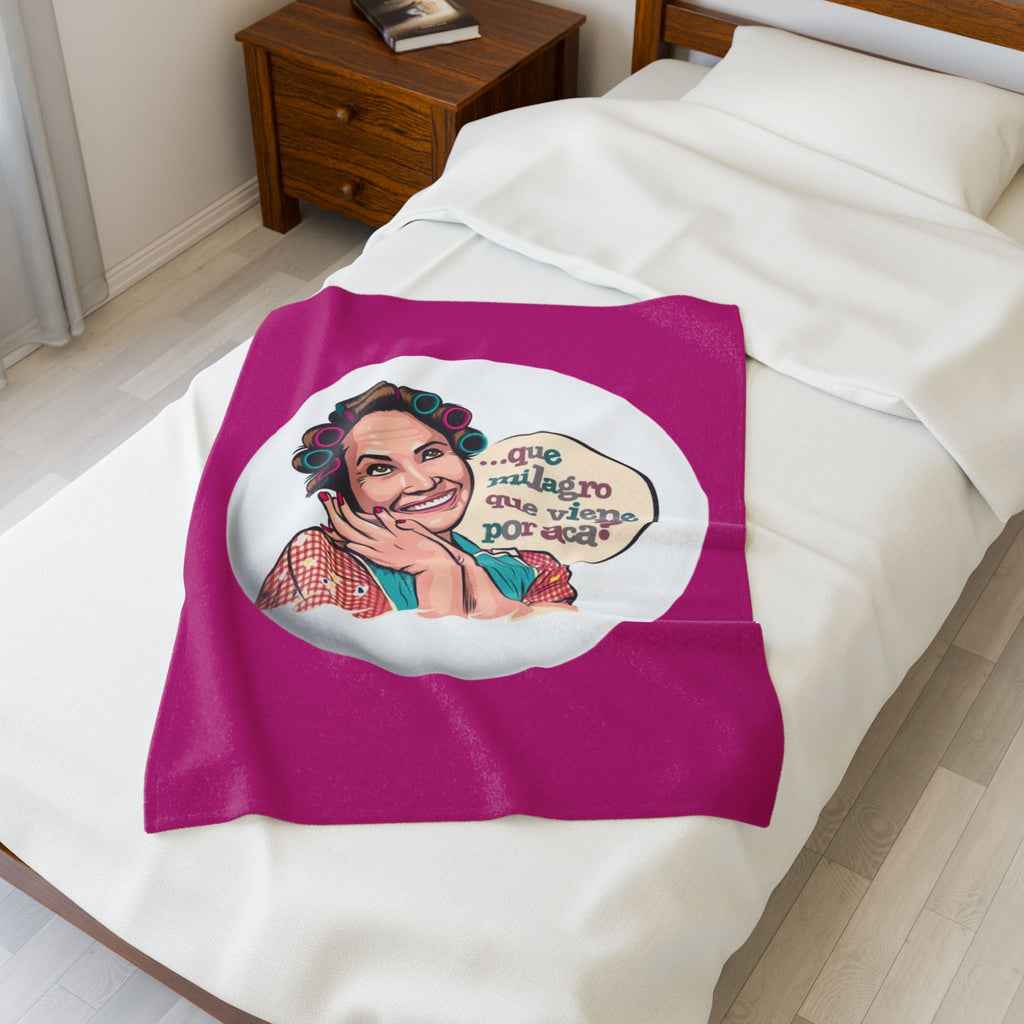 Si vas a descansar ¡hazlo con actitud! Charming Velveteen Plush Blanket with Whimsical Quote, Cozy Throw Blanket, Gift for Her,Fun Home Accessory, Great [...] - Metamorphosis Creations