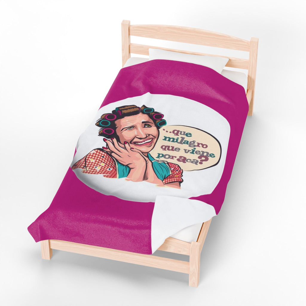 Si vas a descansar ¡hazlo con actitud! Charming Velveteen Plush Blanket with Whimsical Quote, Cozy Throw Blanket, Gift for Her,Fun Home Accessory, Great [...] - Metamorphosis Creations