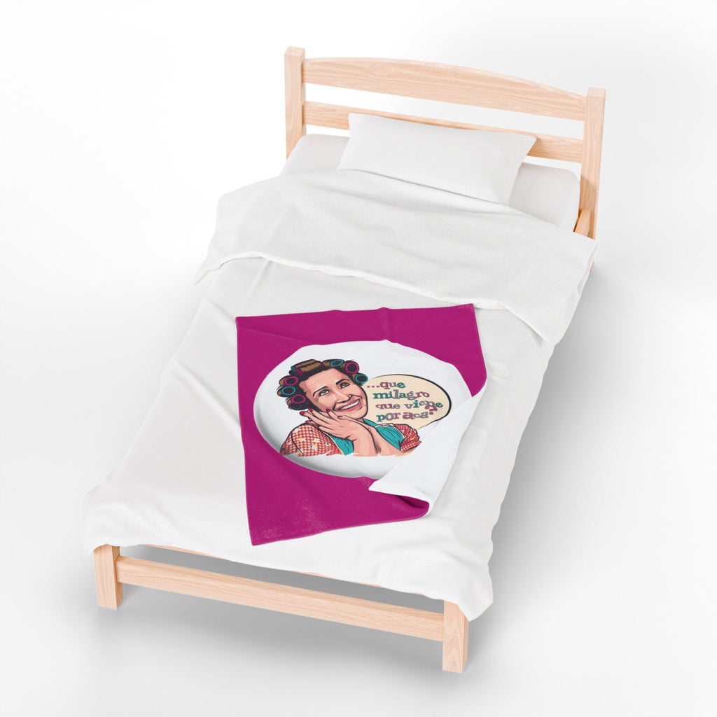 Si vas a descansar ¡hazlo con actitud! Charming Velveteen Plush Blanket with Whimsical Quote, Cozy Throw Blanket, Gift for Her,Fun Home Accessory, Great [...] - Metamorphosis Creations