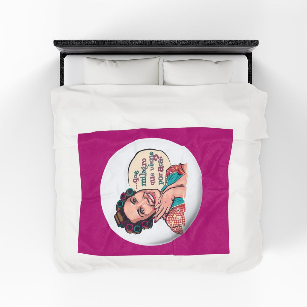 Si vas a descansar ¡hazlo con actitud! Charming Velveteen Plush Blanket with Whimsical Quote, Cozy Throw Blanket, Gift for Her,Fun Home Accessory, Great [...] - Metamorphosis Creations