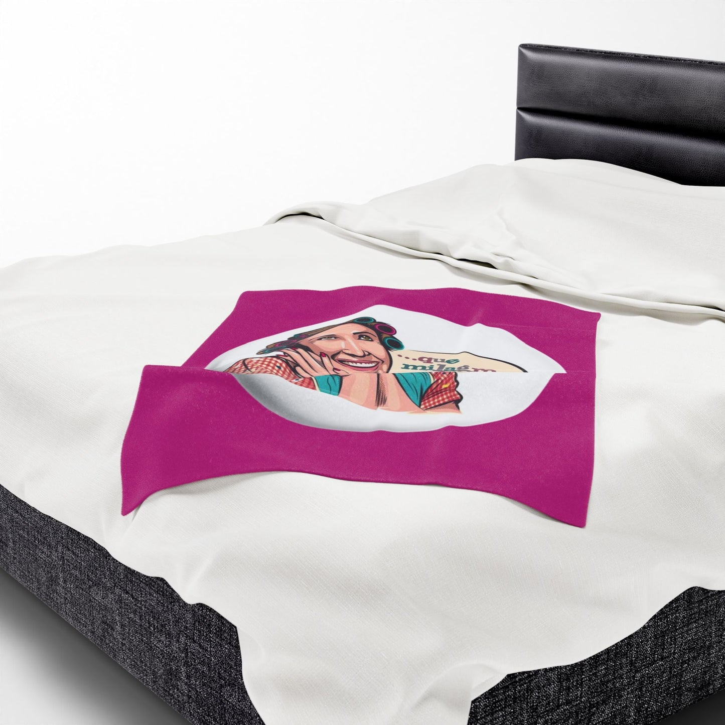Si vas a descansar ¡hazlo con actitud! Charming Velveteen Plush Blanket with Whimsical Quote, Cozy Throw Blanket, Gift for Her,Fun Home Accessory, Great [...] - Metamorphosis Creations