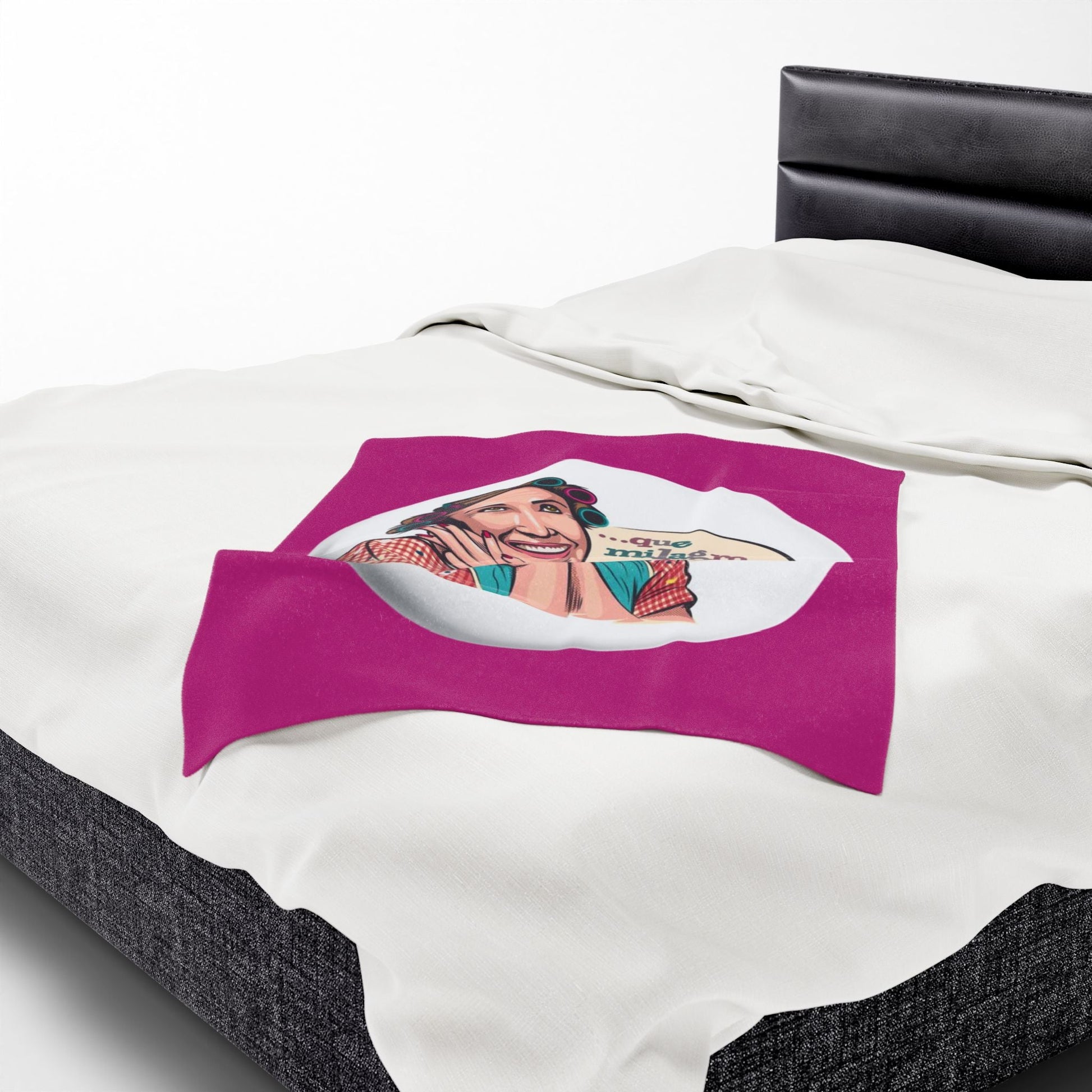Si vas a descansar ¡hazlo con actitud! Charming Velveteen Plush Blanket with Whimsical Quote, Cozy Throw Blanket, Gift for Her,Fun Home Accessory, Great [...] - Metamorphosis Creations