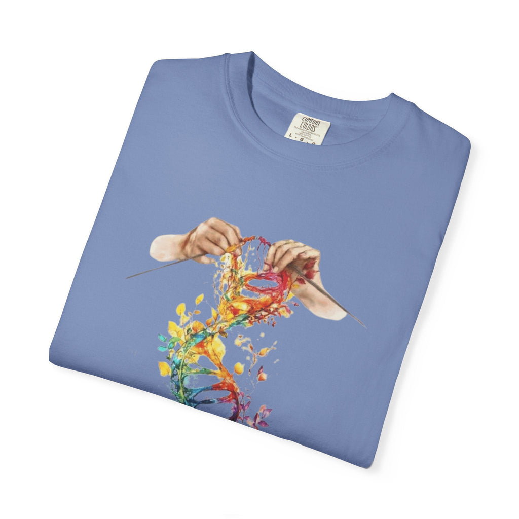👚 Soft. Stylish. Mom - approved. Order now and gift her something she'll actually wear! Colorful DNA Art Unisex T-shirt, Science Tee, Creative Garment, Gift for Scientists, - Metamorphosis Creations