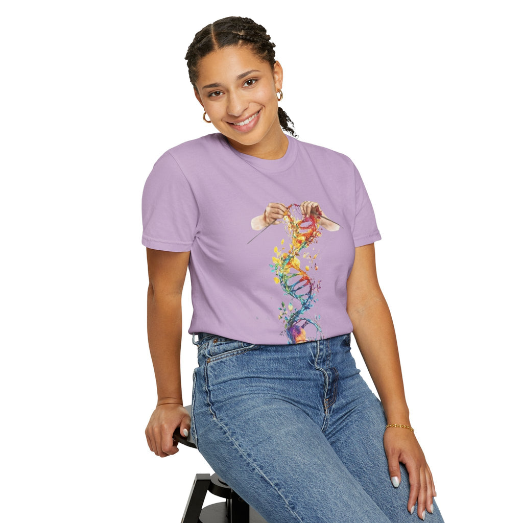 👚 Soft. Stylish. Mom - approved. Order now and gift her something she'll actually wear! Colorful DNA Art Unisex T-shirt, Science Tee, Creative Garment, Gift for Scientists, - Metamorphosis Creations