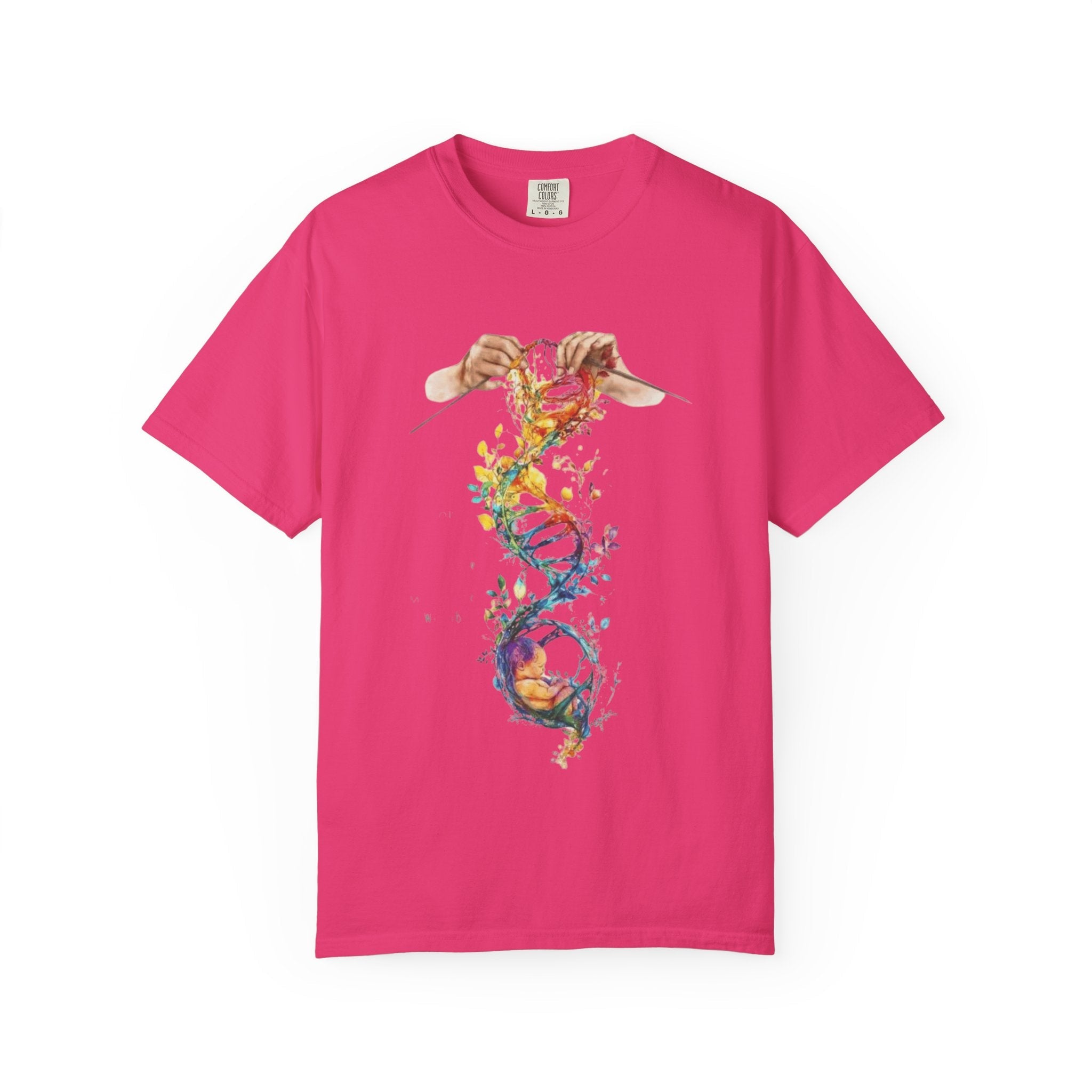👚 Soft. Stylish. Mom - approved. Order now and gift her something she'll actually wear! Colorful DNA Art Unisex T-shirt, Science Tee, Creative Garment, Gift for Scientists, - Metamorphosis Creations