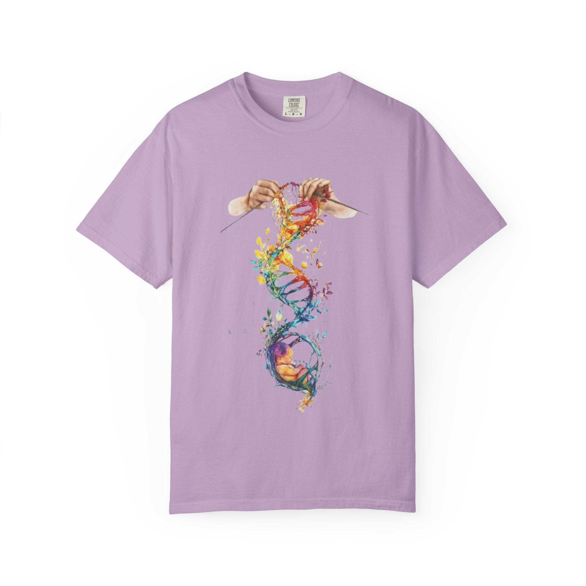 👚 Soft. Stylish. Mom - approved. Order now and gift her something she'll actually wear! Colorful DNA Art Unisex T-shirt, Science Tee, Creative Garment, Gift for Scientists, - Metamorphosis Creations