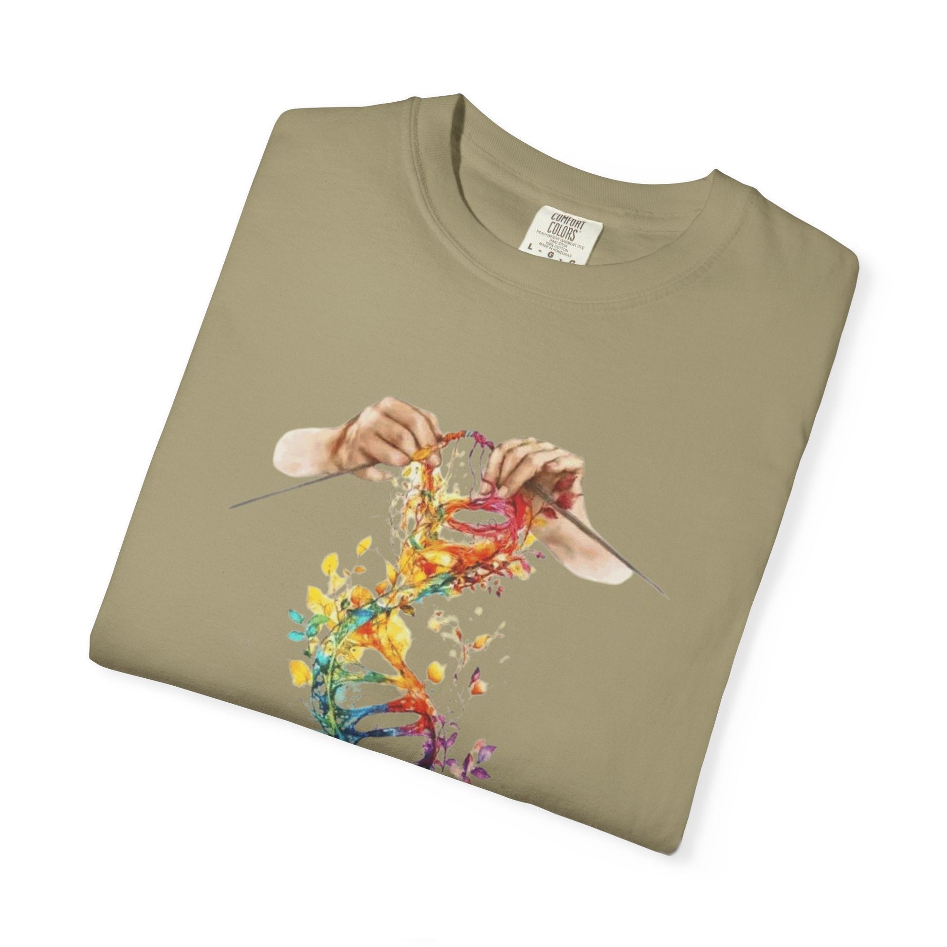 👚 Soft. Stylish. Mom - approved. Order now and gift her something she'll actually wear! Colorful DNA Art Unisex T-shirt, Science Tee, Creative Garment, Gift for Scientists, - Metamorphosis Creations