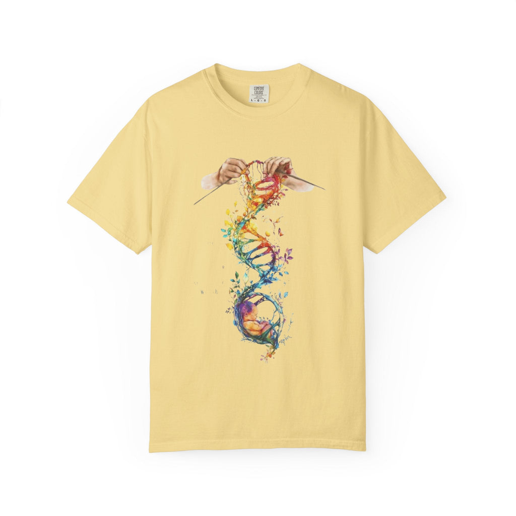 👚 Soft. Stylish. Mom - approved. Order now and gift her something she'll actually wear! Colorful DNA Art Unisex T-shirt, Science Tee, Creative Garment, Gift for Scientists, - Metamorphosis Creations