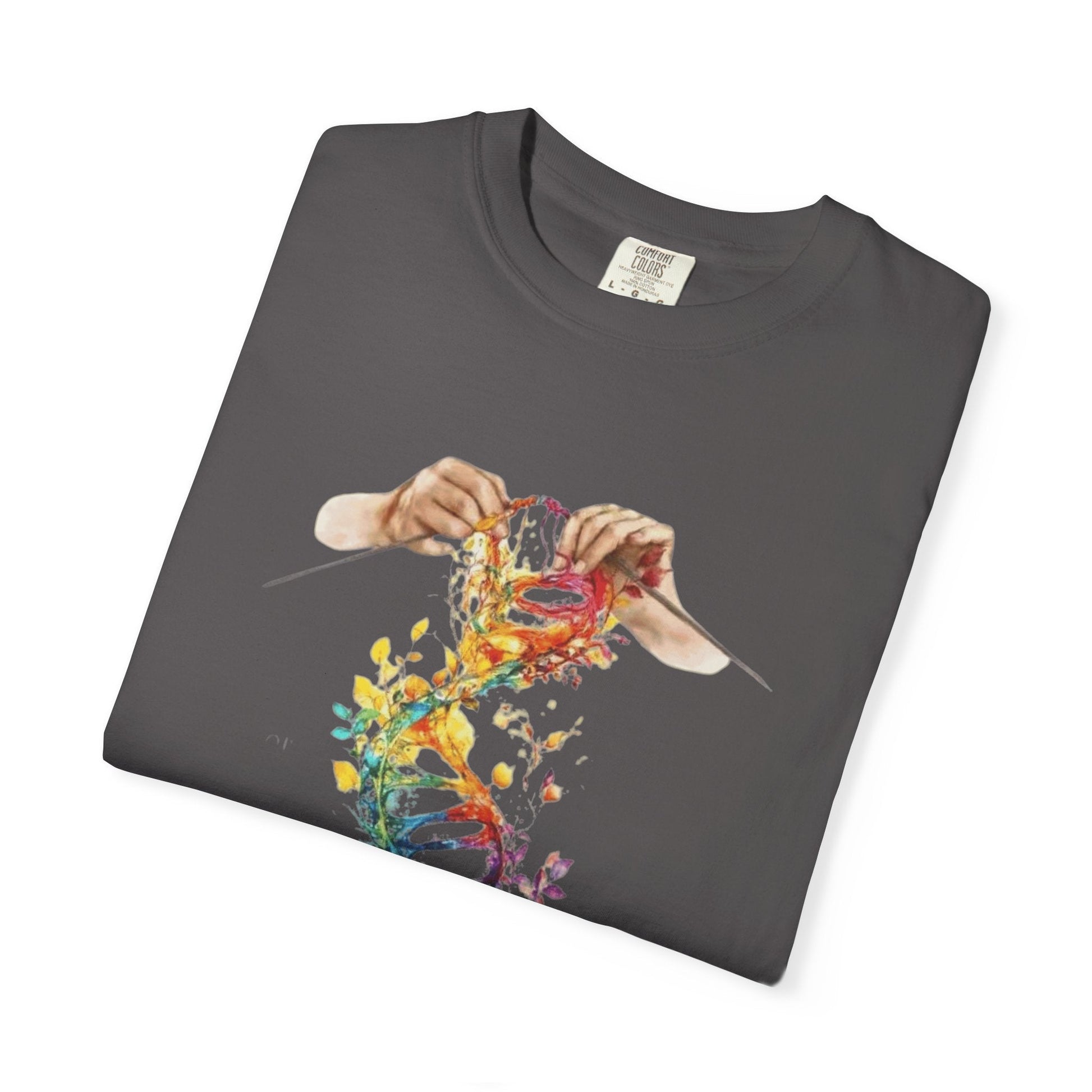 👚 Soft. Stylish. Mom - approved. Order now and gift her something she'll actually wear! Colorful DNA Art Unisex T-shirt, Science Tee, Creative Garment, Gift for Scientists, - Metamorphosis Creations
