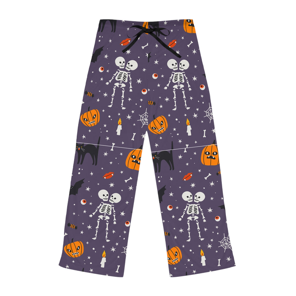 Spooky & Comfy for the Season Halloween Themed Women's Pajama Pants, Cozy Sleepwear, Spooky Skeletons, Fun Costume, Holiday Gift, Home Relaxation - Metamorphosis Creations