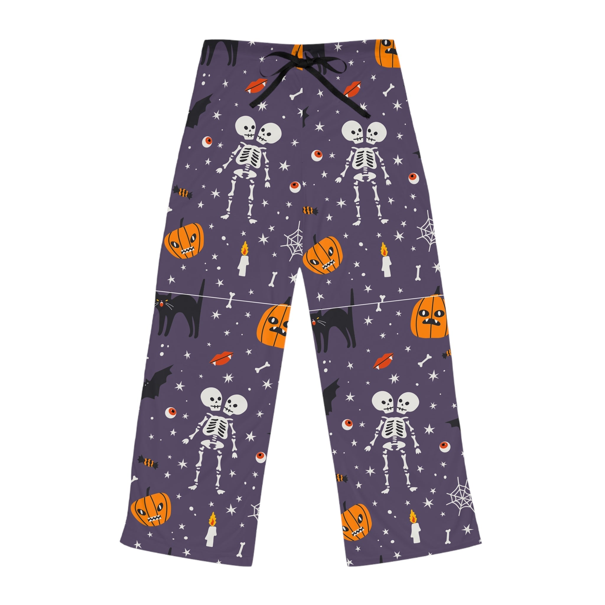 Spooky & Comfy for the Season Halloween Themed Women's Pajama Pants, Cozy Sleepwear, Spooky Skeletons, Fun Costume, Holiday Gift, Home Relaxation - Metamorphosis Creations