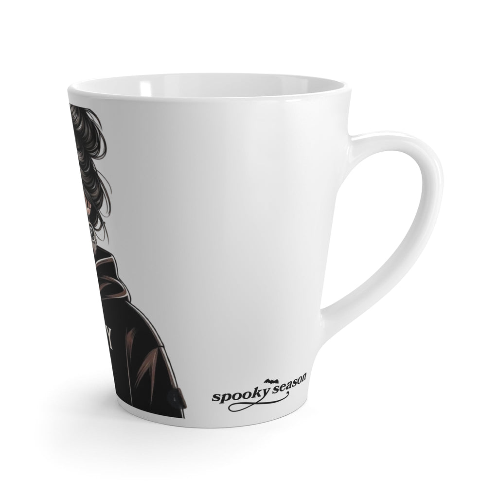Spooky Moms Club Latte Mug | Halloween Mug | Skull Design | Gift for Moms | Coffee Lover Mug | Unique Halloween Decor - Metamorphosis Creations