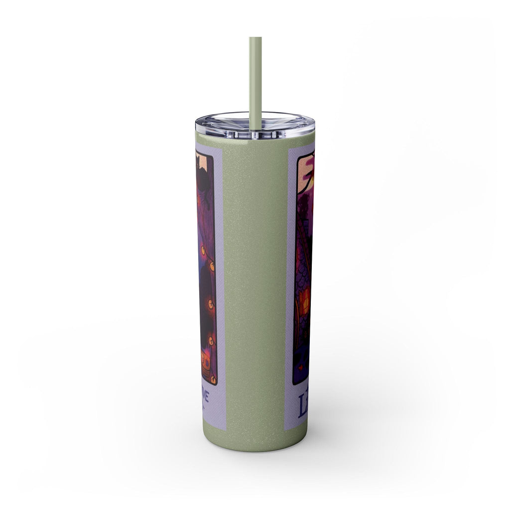 🎁 Spooky season gifts Enchanting Libra Skinny Tumbler with Straw | 20oz | Perfect for Halloween, Witchy Vibes, Astrology Lovers, Gift Idea, Custom Beverage Holder - Metamorphosis Creations