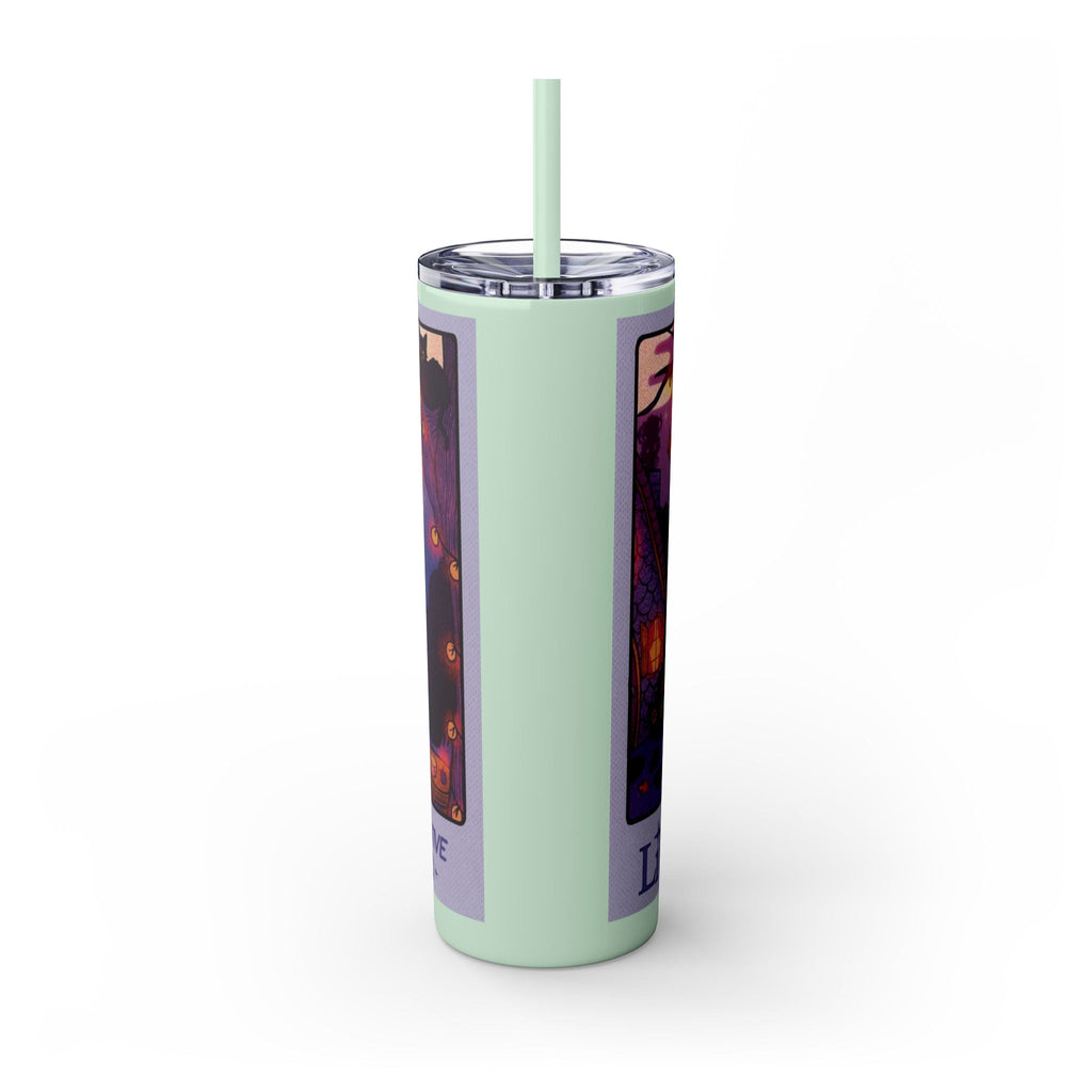 🎁 Spooky season gifts Enchanting Libra Skinny Tumbler with Straw | 20oz | Perfect for Halloween, Witchy Vibes, Astrology Lovers, Gift Idea, Custom Beverage Holder - Metamorphosis Creations