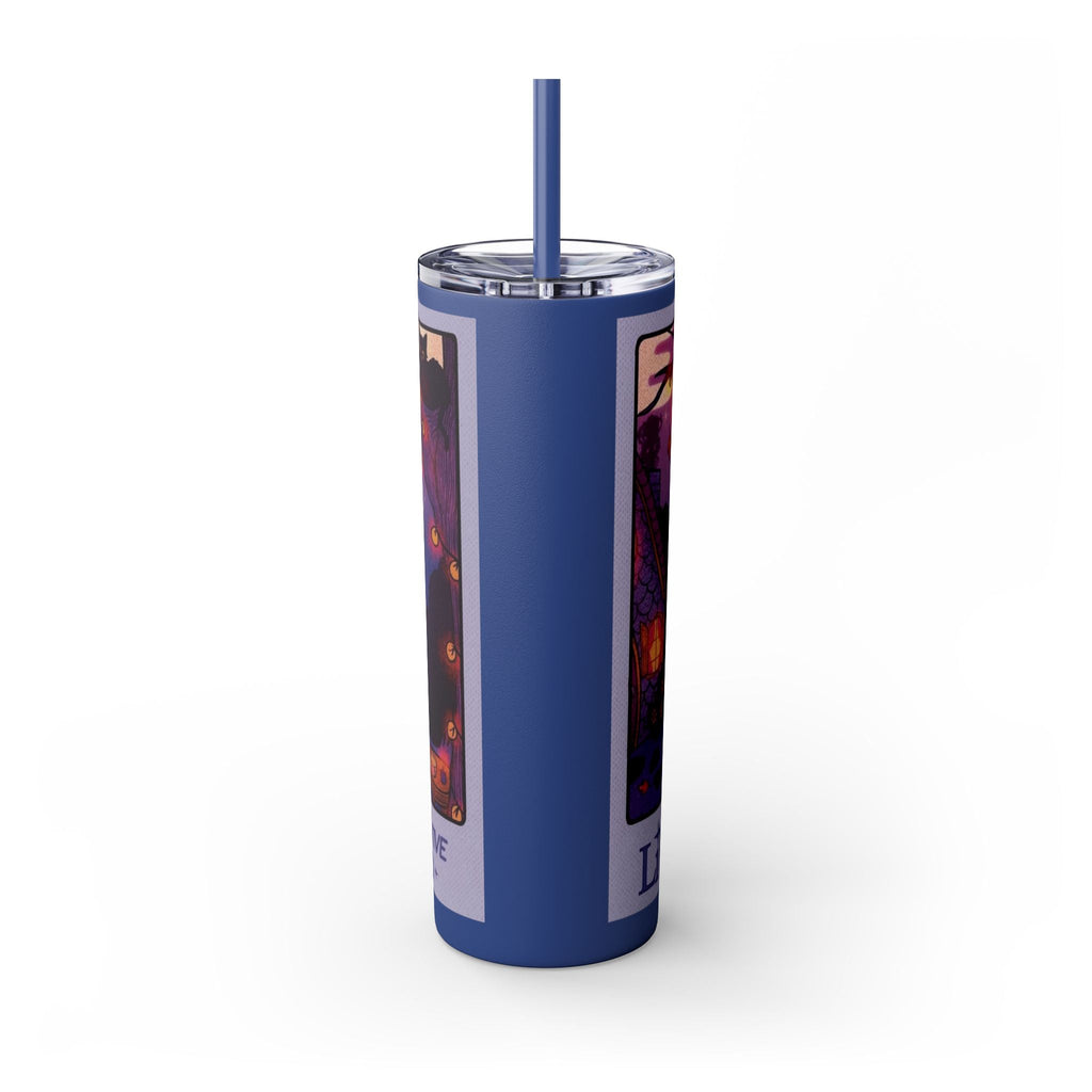 🎁 Spooky season gifts Enchanting Libra Skinny Tumbler with Straw | 20oz | Perfect for Halloween, Witchy Vibes, Astrology Lovers, Gift Idea, Custom Beverage Holder - Metamorphosis Creations