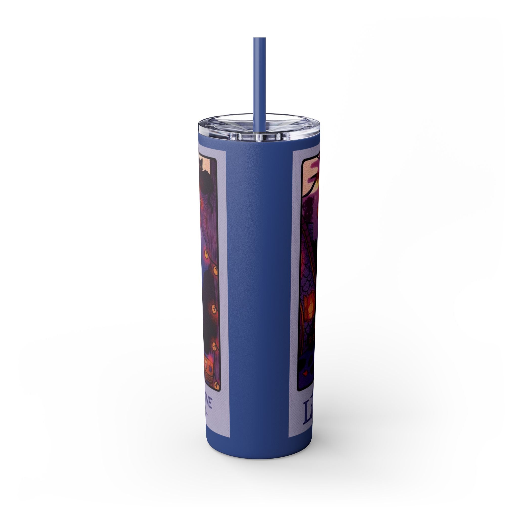 🎁 Spooky season gifts Enchanting Libra Skinny Tumbler with Straw | 20oz | Perfect for Halloween, Witchy Vibes, Astrology Lovers, Gift Idea, Custom Beverage Holder - Metamorphosis Creations