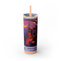 🎁 Spooky season gifts Enchanting Libra Skinny Tumbler with Straw | 20oz | Perfect for Halloween, Witchy Vibes, Astrology Lovers, Gift Idea, Custom Beverage Holder - Metamorphosis Creations