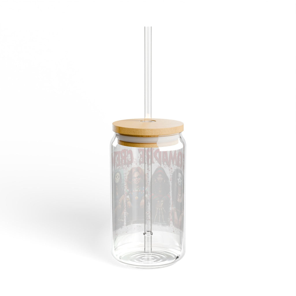 🎃 Spooky Sips Await! Gothic Sipper Glass, Halloween Drinkware, Cute Horror Decor, Unique Gift, Spooky Party Supplies, Alternative Lifestyle - Metamorphosis Creations