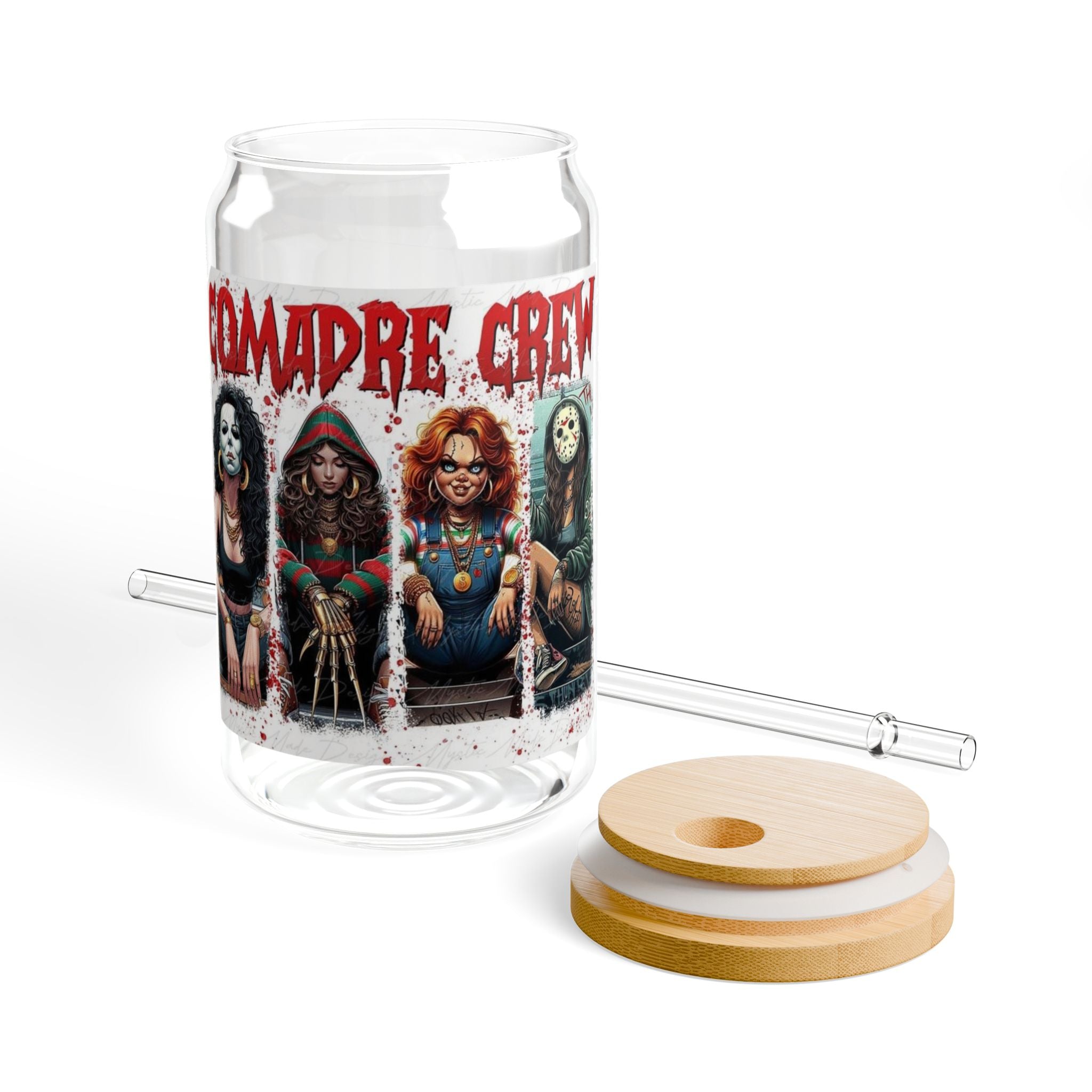🎃 Spooky Sips Await! Gothic Sipper Glass, Halloween Drinkware, Cute Horror Decor, Unique Gift, Spooky Party Supplies, Alternative Lifestyle - Metamorphosis Creations