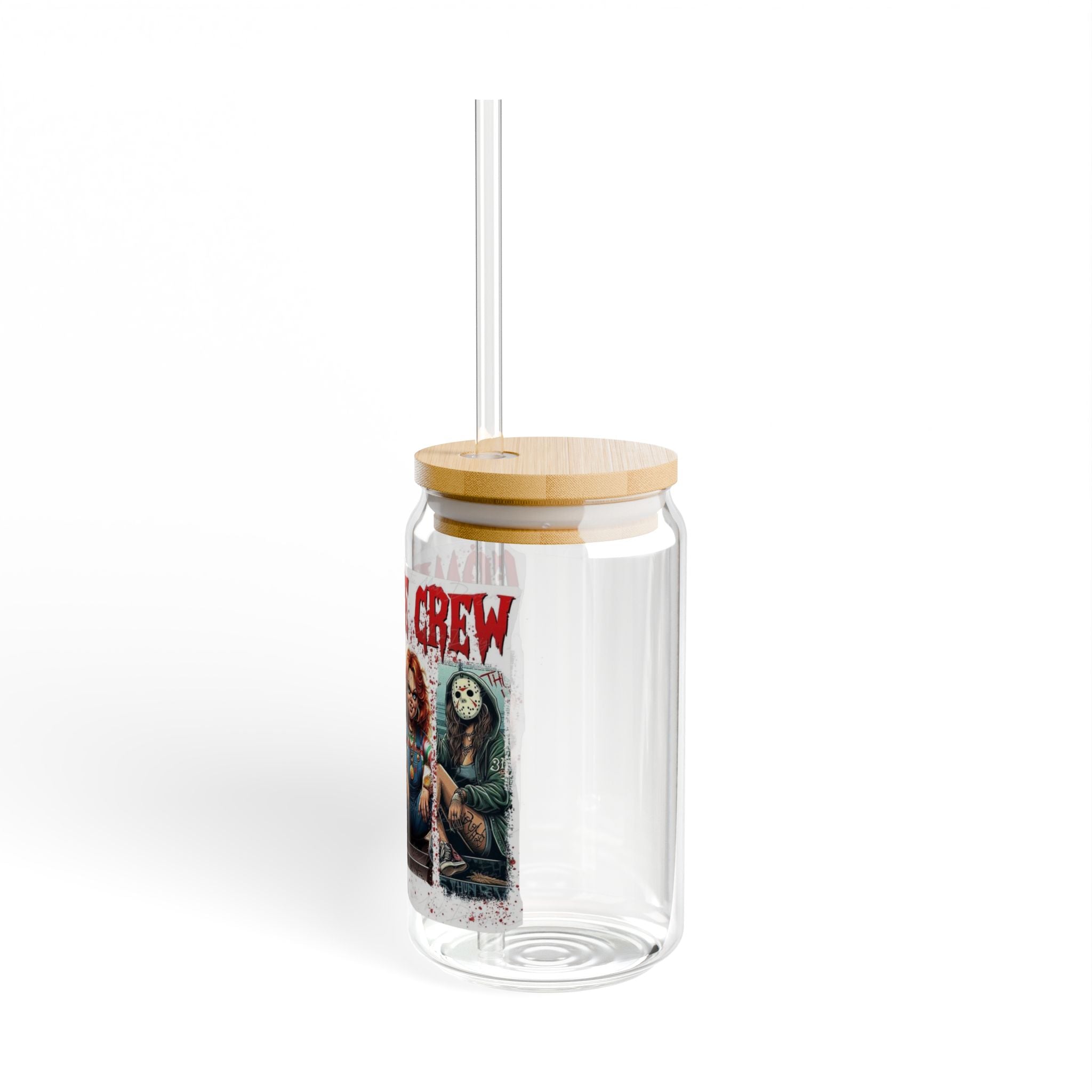 🎃 Spooky Sips Await! Gothic Sipper Glass, Halloween Drinkware, Cute Horror Decor, Unique Gift, Spooky Party Supplies, Alternative Lifestyle - Metamorphosis Creations