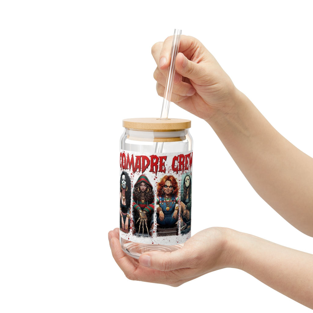 🎃 Spooky Sips Await! Gothic Sipper Glass, Halloween Drinkware, Cute Horror Decor, Unique Gift, Spooky Party Supplies, Alternative Lifestyle - Metamorphosis Creations