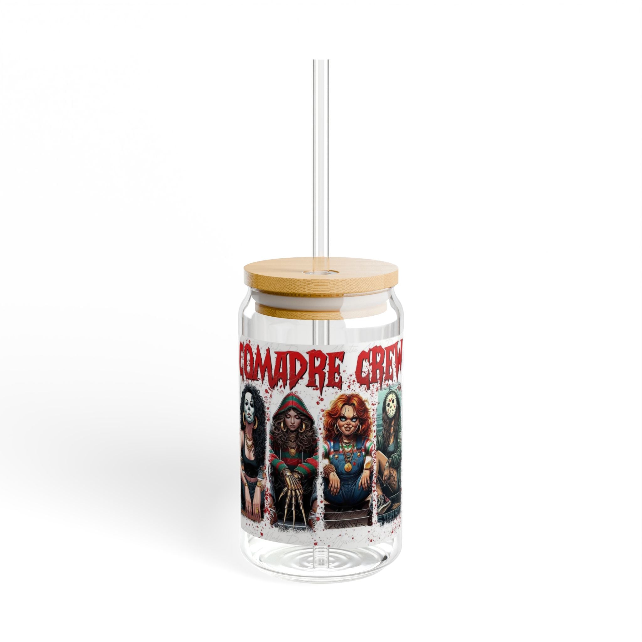 🎃 Spooky Sips Await! Gothic Sipper Glass, Halloween Drinkware, Cute Horror Decor, Unique Gift, Spooky Party Supplies, Alternative Lifestyle - Metamorphosis Creations