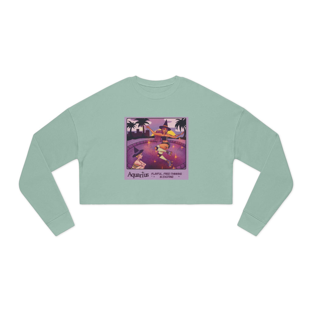 Spooky sweater Vintage - Inspired Women's Cropped Sweatshirt, Cozy Casual Wear, Unique Gift Idea, Trendy Fashion, Astrology Themed - Metamorphosis Creations