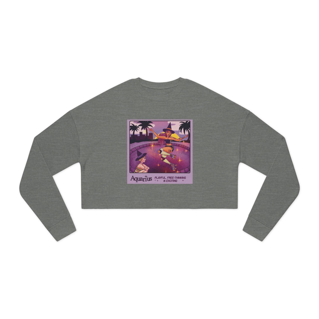 Spooky sweater Vintage - Inspired Women's Cropped Sweatshirt, Cozy Casual Wear, Unique Gift Idea, Trendy Fashion, Astrology Themed - Metamorphosis Creations