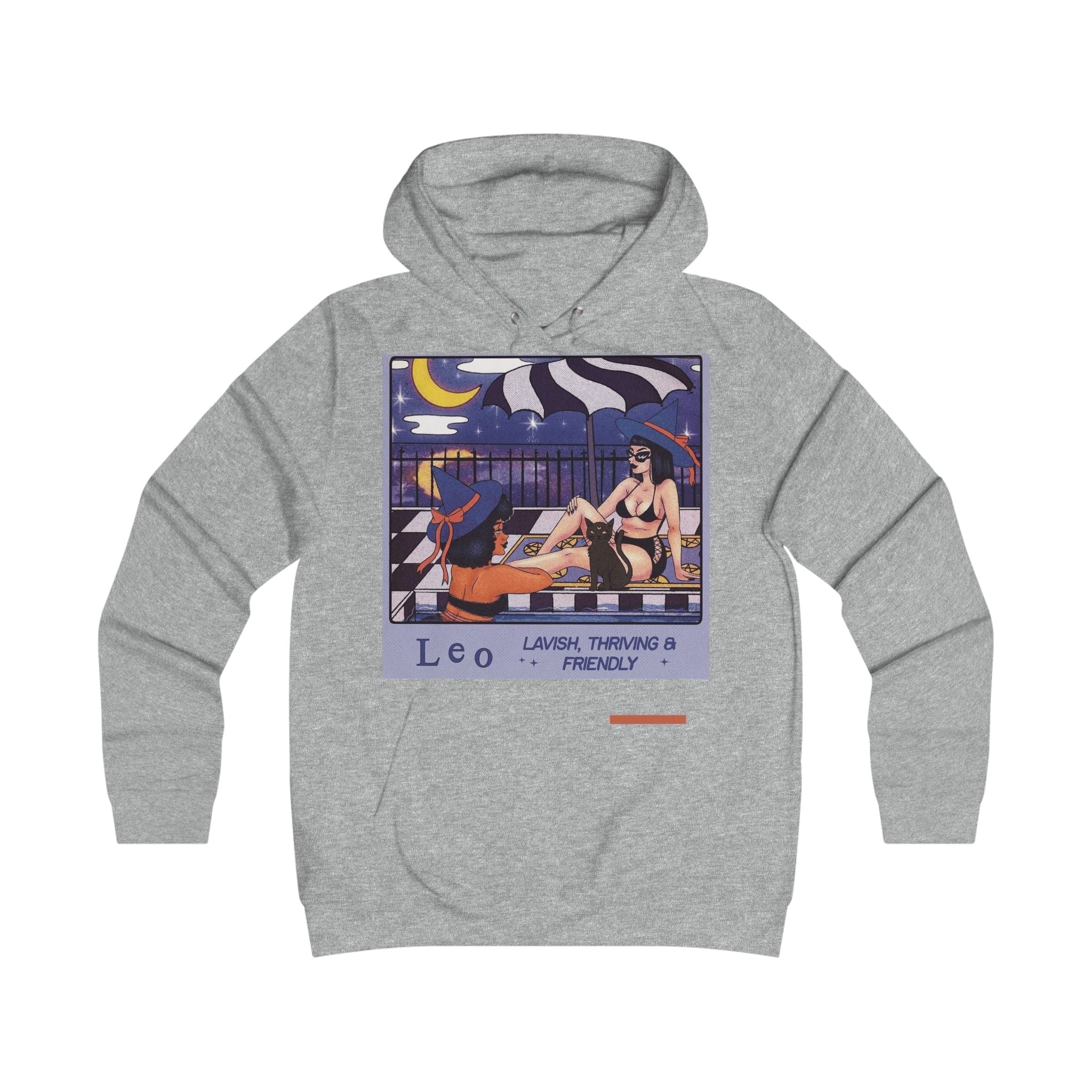 Spooky Vibes Only Astrology Leo Hoodie, Cozy College Sweatshirt, Zodiac Sign Apparel, Cute Casual Wear, Gift for Astrology Lovers, Trendy Fashion - Metamorphosis Creations