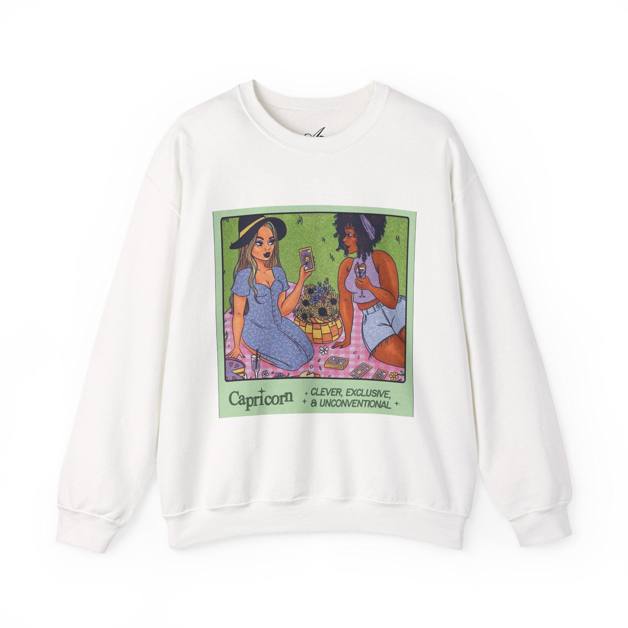 Spooky Vibes Only" Halloween Sweater Capricorn Vibes Crewneck Sweatshirt, Cozy Unisex Apparel, Astrology Gift, Casual Layering Top - Metamorphosis Creations