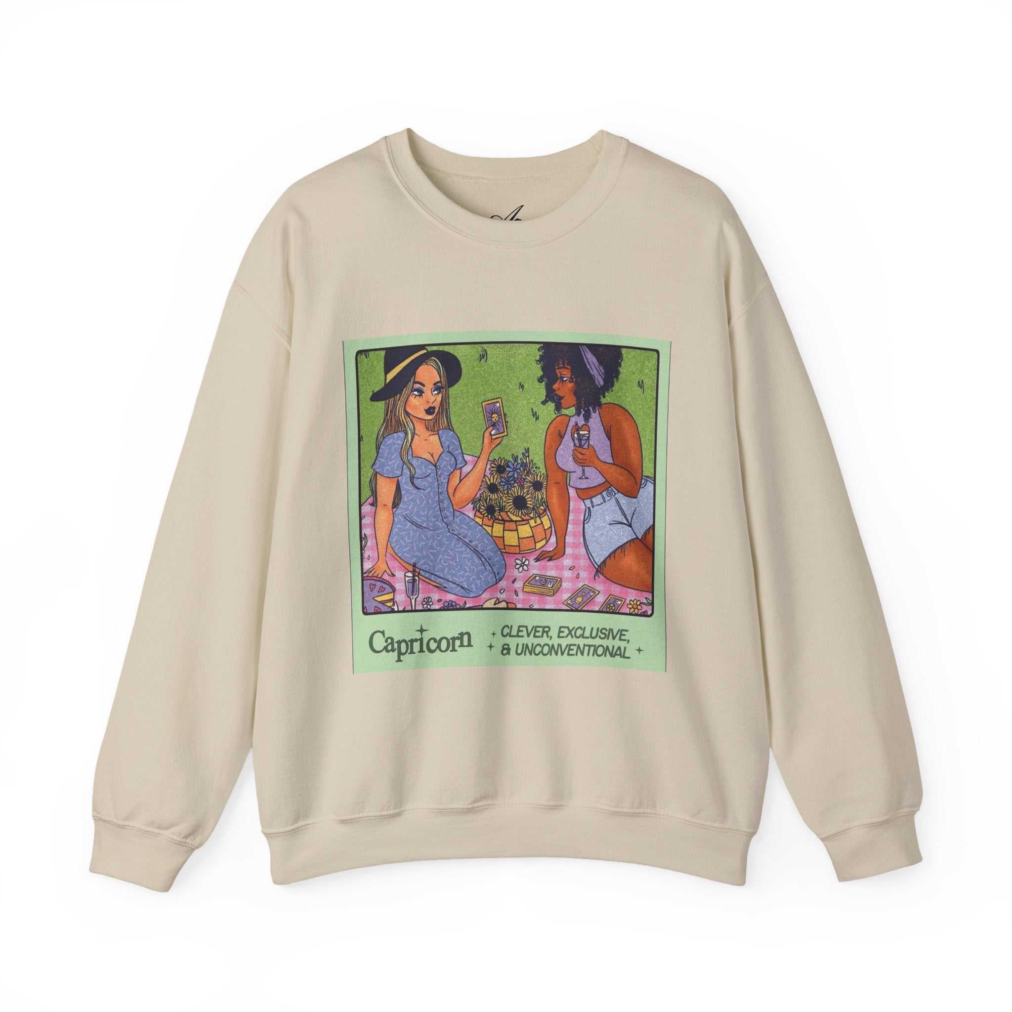 Spooky Vibes Only" Halloween Sweater Capricorn Vibes Crewneck Sweatshirt, Cozy Unisex Apparel, Astrology Gift, Casual Layering Top - Metamorphosis Creations