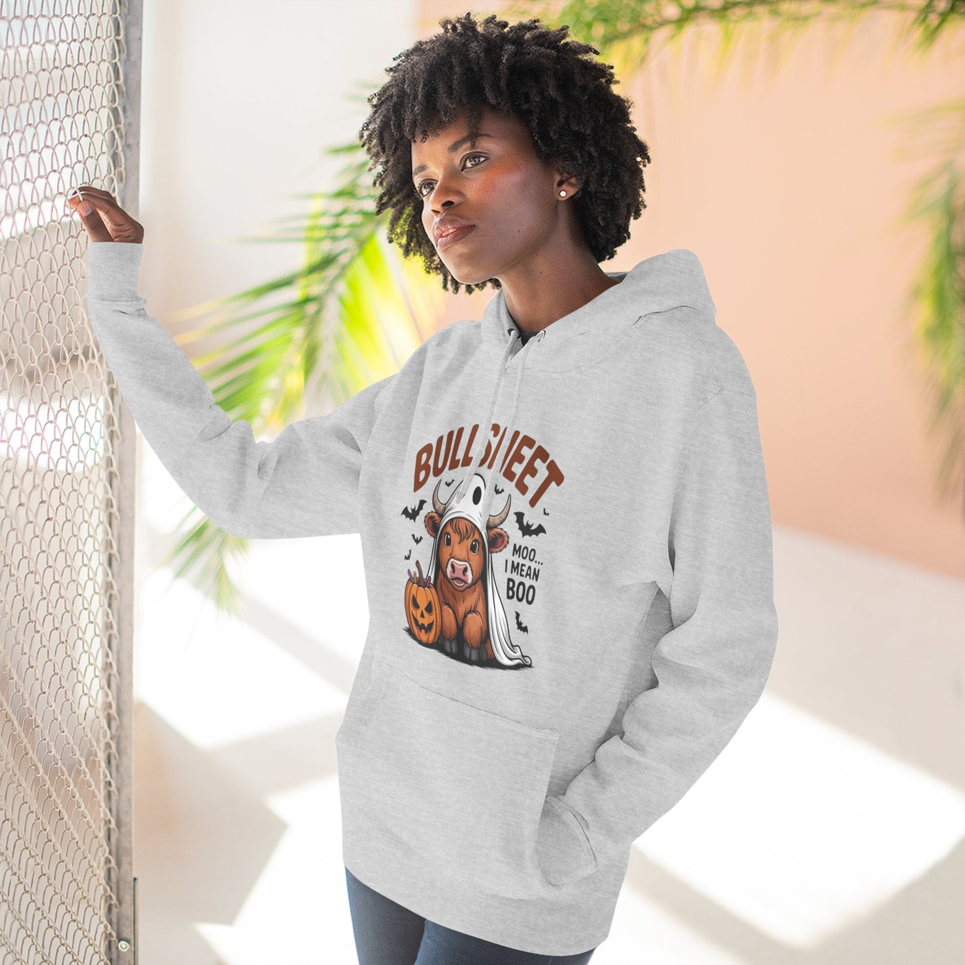 Spooky Vibes Only" Halloween Sweater Cozy Ghostly Fleece Hoodie - Metamorphosis Creations