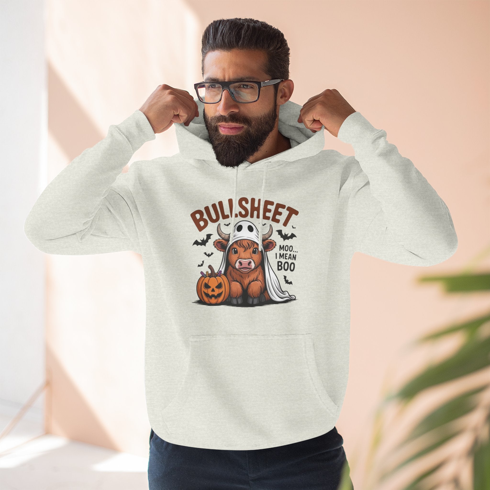 Spooky Vibes Only" Halloween Sweater Cozy Ghostly Fleece Hoodie - Metamorphosis Creations