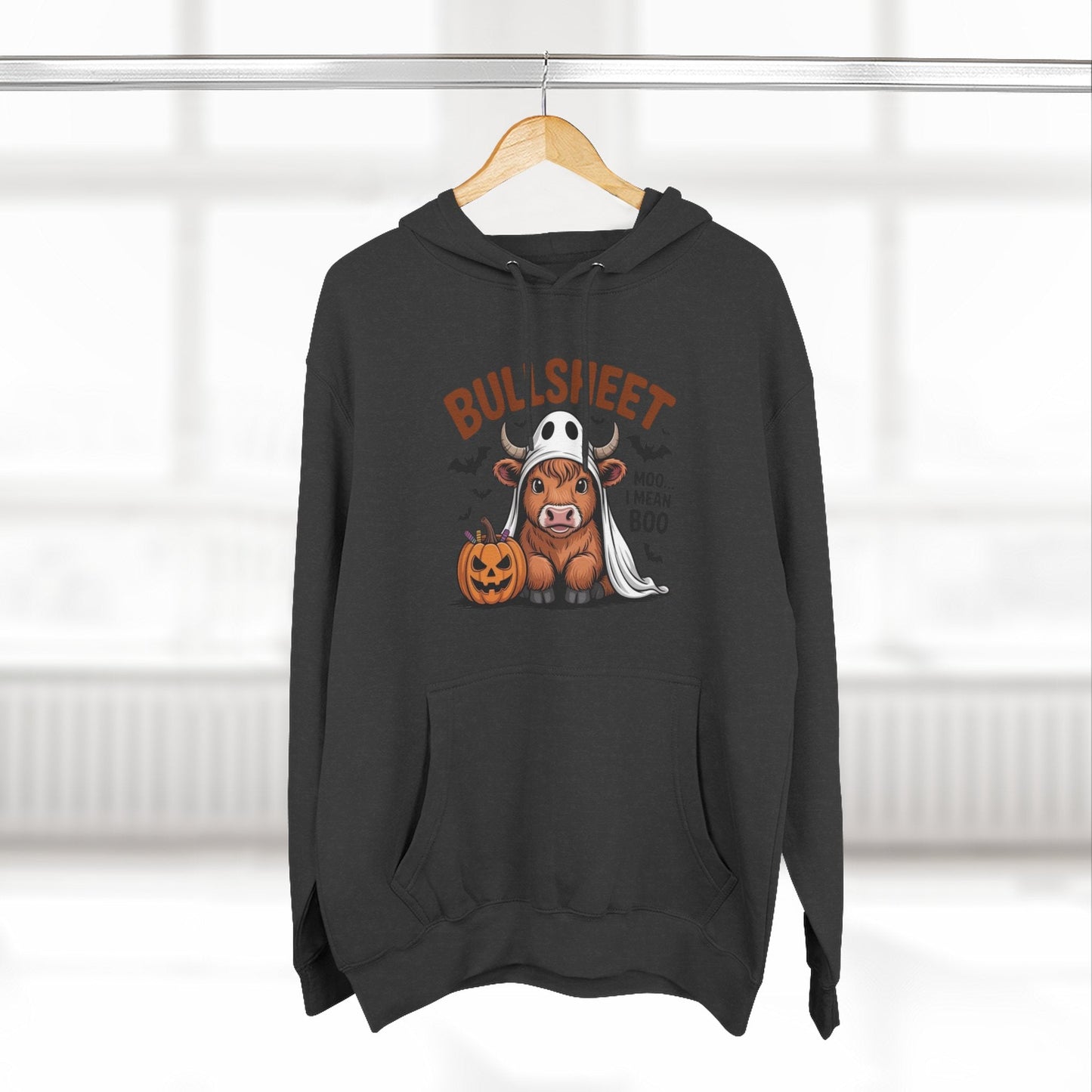 Spooky Vibes Only" Halloween Sweater Cozy Ghostly Fleece Hoodie - Metamorphosis Creations