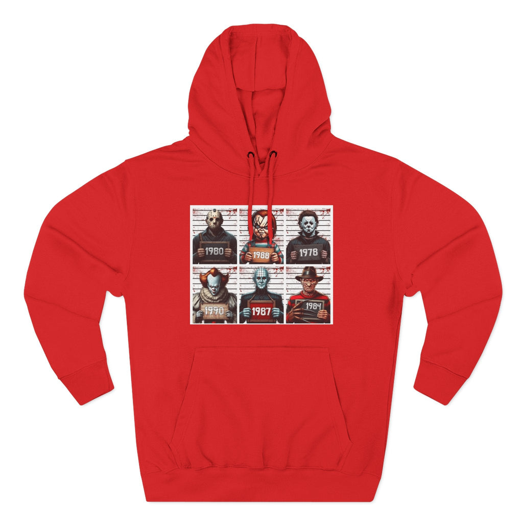 Spooky Vibes Only Halloween Sweater Retro Horror Movie Three - Panel Fleece Hoodie, Halloween Gift, Cozy Sweatshirt, Movie Lover Apparel, Vintage Movie Merchandise - Metamorphosis Creations