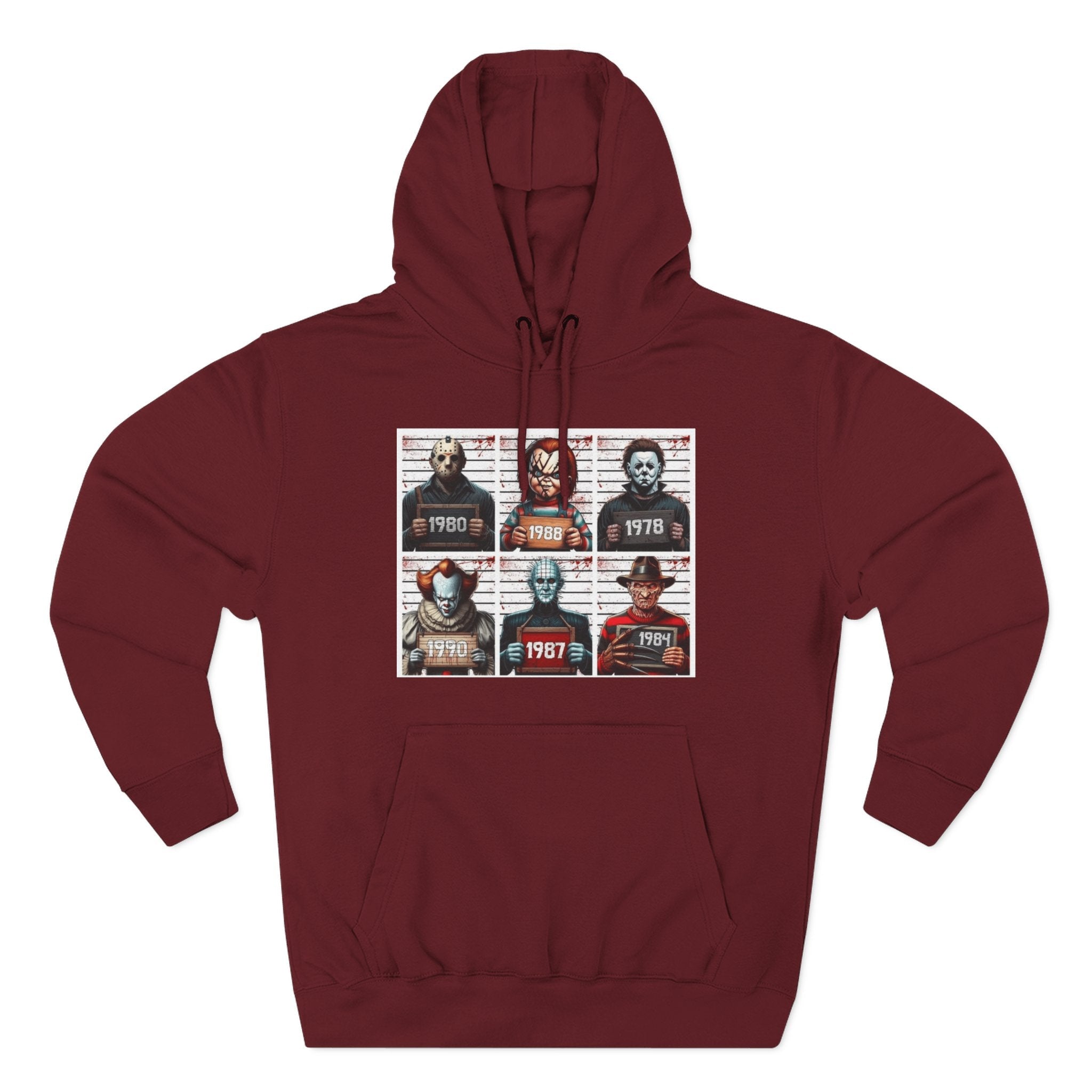Spooky Vibes Only Halloween Sweater Retro Horror Movie Three - Panel Fleece Hoodie, Halloween Gift, Cozy Sweatshirt, Movie Lover Apparel, Vintage Movie Merchandise - Metamorphosis Creations