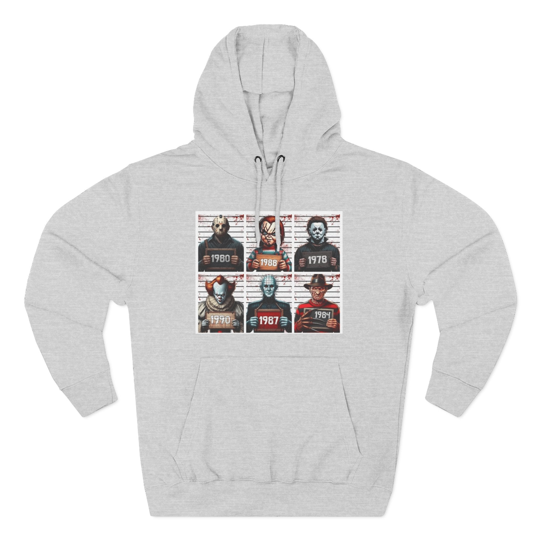 Spooky Vibes Only Halloween Sweater Retro Horror Movie Three - Panel Fleece Hoodie, Halloween Gift, Cozy Sweatshirt, Movie Lover Apparel, Vintage Movie Merchandise - Metamorphosis Creations