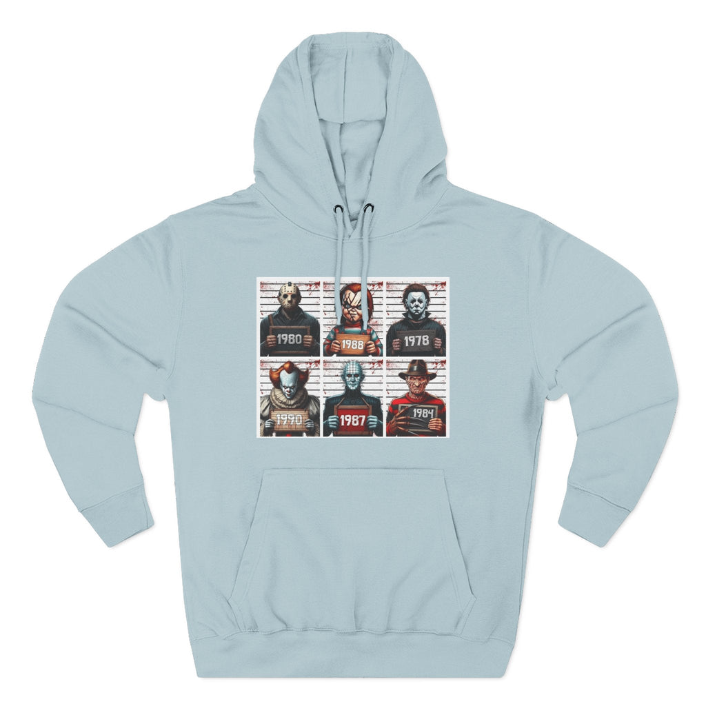 Spooky Vibes Only Halloween Sweater Retro Horror Movie Three - Panel Fleece Hoodie, Halloween Gift, Cozy Sweatshirt, Movie Lover Apparel, Vintage Movie Merchandise - Metamorphosis Creations