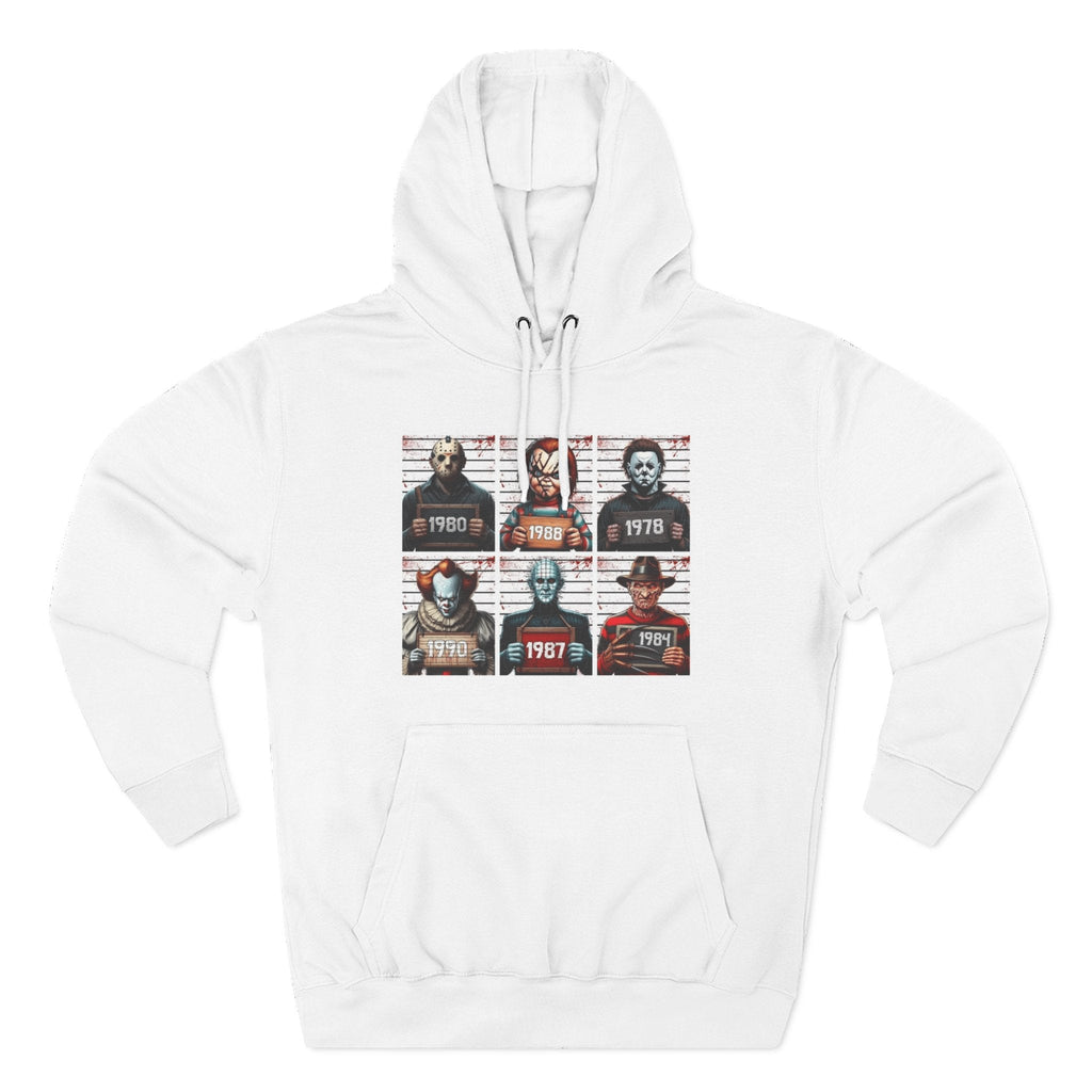 Spooky Vibes Only Halloween Sweater Retro Horror Movie Three - Panel Fleece Hoodie, Halloween Gift, Cozy Sweatshirt, Movie Lover Apparel, Vintage Movie Merchandise - Metamorphosis Creations