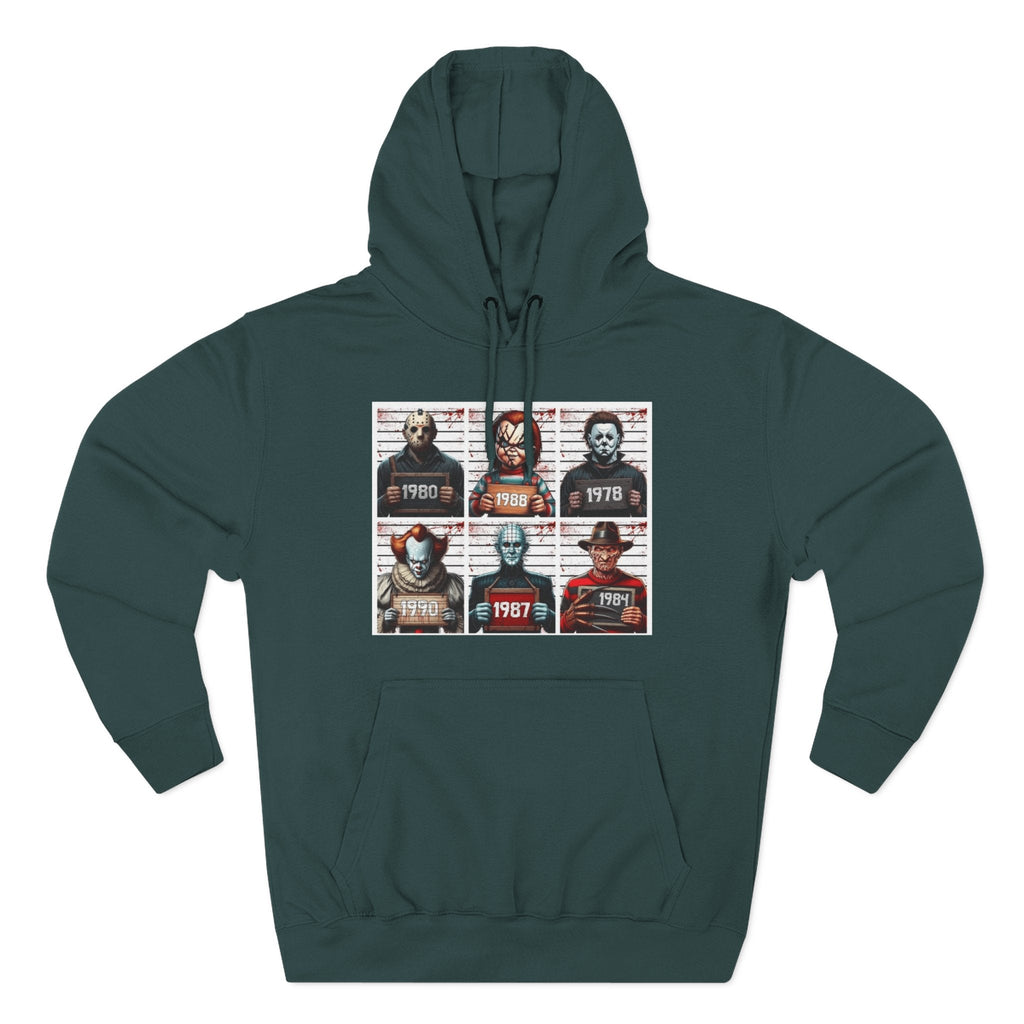 Spooky Vibes Only Halloween Sweater Retro Horror Movie Three - Panel Fleece Hoodie, Halloween Gift, Cozy Sweatshirt, Movie Lover Apparel, Vintage Movie Merchandise - Metamorphosis Creations