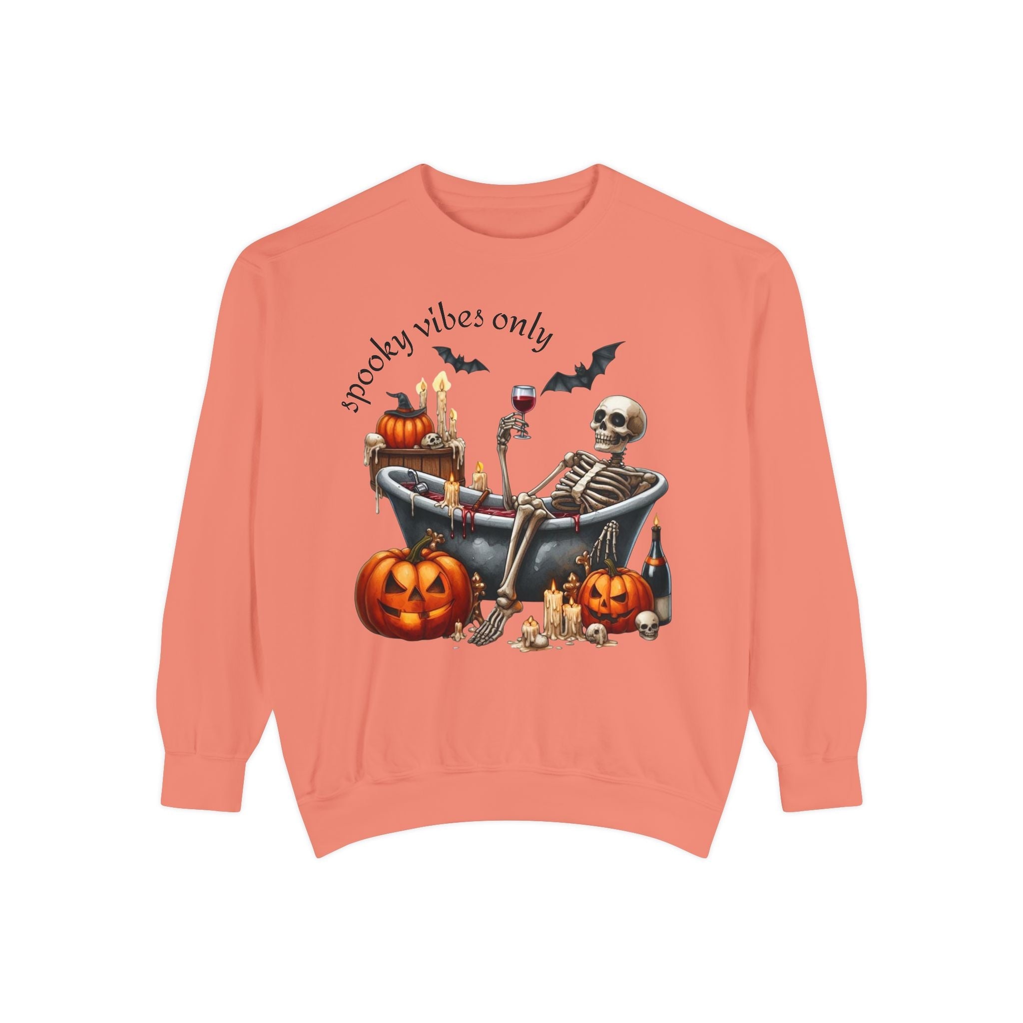 Spooky Vibes Only Sweatshirt, Halloween Sweatshirt, Unisex Fall Apparel, Cozy Trick or Treat Sweatshirt, Comfortable Halloween Gift, [...] - Metamorphosis Creations