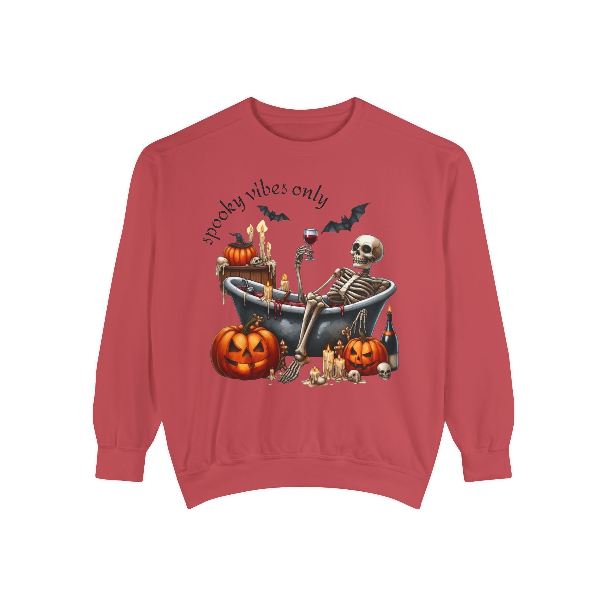 Spooky Vibes Only Sweatshirt, Halloween Sweatshirt, Unisex Fall Apparel, Cozy Trick or Treat Sweatshirt, Comfortable Halloween Gift, [...] - Metamorphosis Creations