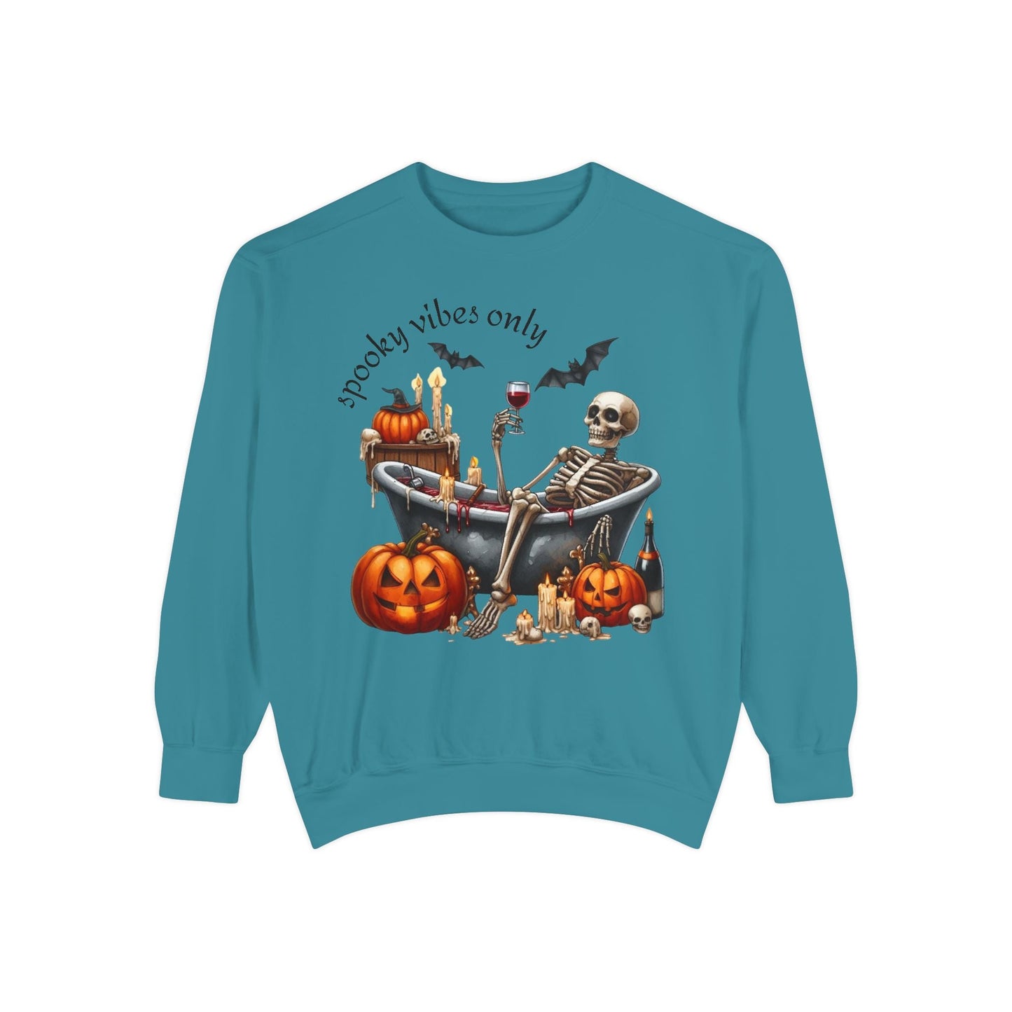 Spooky Vibes Only Sweatshirt, Halloween Sweatshirt, Unisex Fall Apparel, Cozy Trick or Treat Sweatshirt, Comfortable Halloween Gift, [...] - Metamorphosis Creations