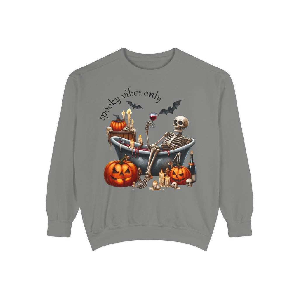 Spooky Vibes Only Sweatshirt, Halloween Sweatshirt, Unisex Fall Apparel, Cozy Trick or Treat Sweatshirt, Comfortable Halloween Gift, [...] - Metamorphosis Creations