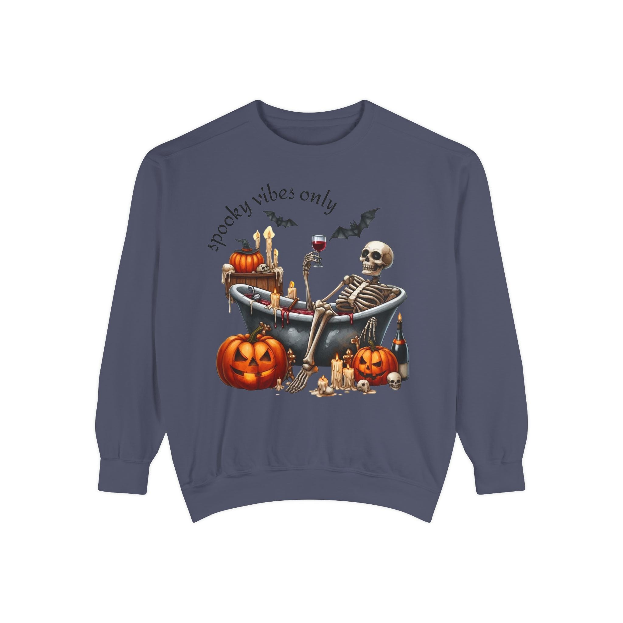 Spooky Vibes Only Sweatshirt, Halloween Sweatshirt, Unisex Fall Apparel, Cozy Trick or Treat Sweatshirt, Comfortable Halloween Gift, [...] - Metamorphosis Creations