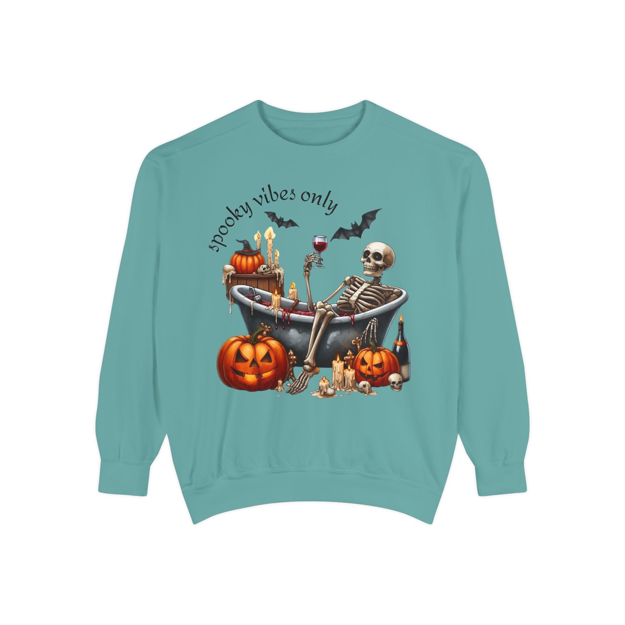 Spooky Vibes Only Sweatshirt, Halloween Sweatshirt, Unisex Fall Apparel, Cozy Trick or Treat Sweatshirt, Comfortable Halloween Gift, [...] - Metamorphosis Creations